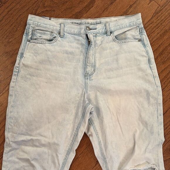 American Eagle jeans, distressed, white washed, size 14 - Picture 2 of 14